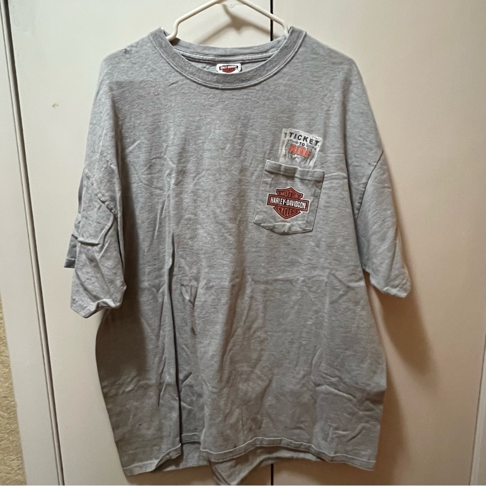 Harley-Davidson Gray ‘Ticket to Ride’ Short Sleeve Tee Casual Fit